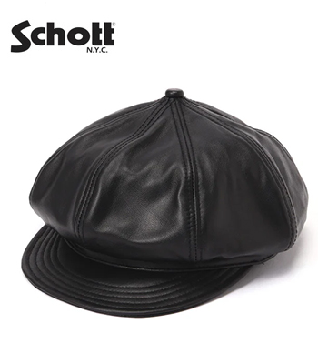 Schott ショット シープスキン|キャスケット|ニュースボーイ