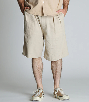Schott ショット リネン|ショートパンツ|ワイドシルエット『LINEN