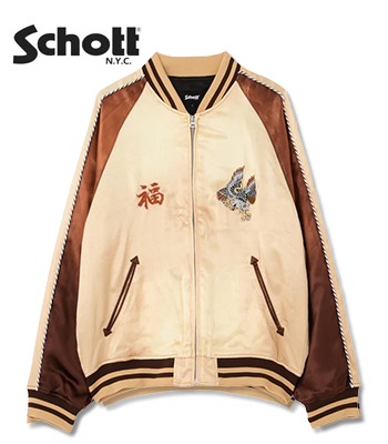 Schott ショット レーヨンサテン|スーベニアジャケット|店舗限定|若梅