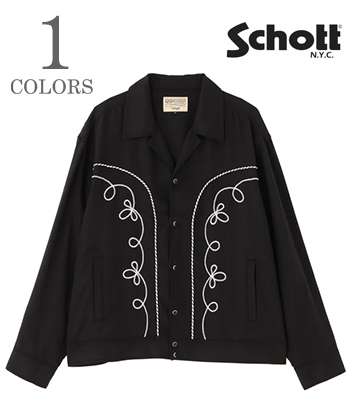schott ウエスタンシャツ　2026ss リヨセル Schott ショット リヨセル|刺繍|ロデオシャツジャケット『LYOCELL