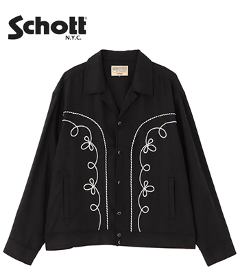 schott ウエスタンシャツ　2026ss リヨセル Schott ショット リヨセル|刺繍|ロデオシャツジャケット『LYOCELL