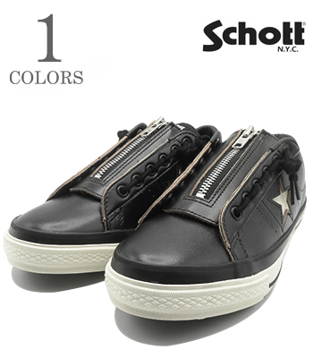 Schott × CONVERSE ショット ワンスター|ジップ|スニーカー『ONE STAR