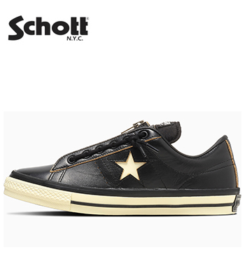 Schott × CONVERSE ショット ワンスター|ジップ|スニーカー『ONE STAR