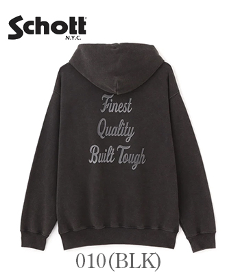 Schott ショット 長袖|ブリーチ加工|パーカー『FLOCKY BULLDOG PARKA