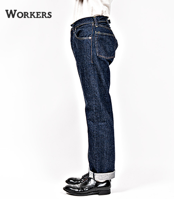 WORKERS ワーカーズ 14.75oz.|米綿|ストレートジーンズ『801XH, Buckle