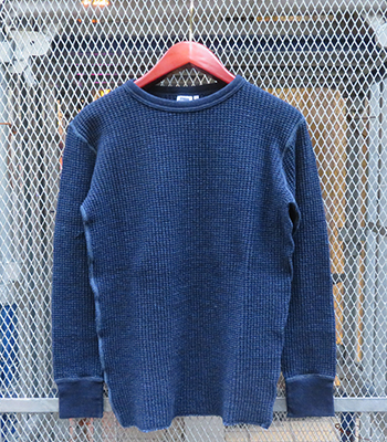 WAREHOUSE　インディゴ染め　サーマル インディゴサーマル長袖Tシャツ【8191】 – STUDIO D'ARTISAN ONLINE STORE
