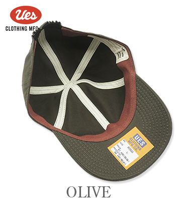 UES ウエス 硫化染め|プリント|ベースボールキャップ『PRINT BASEBALL CAP EAGLE』【アメカジ・カレッジ】822555-eagle UES ウエス 硫化染め|プリント|ベースボールキャップ『PRINT BASEBALL