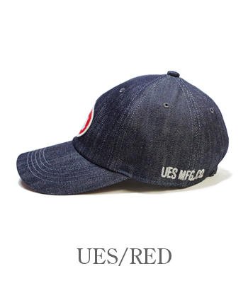 UES ウエス 定番|ワッペン|デニム|ベースボールキャップ『DENIM