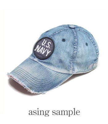 未使用 UES ウエス デニムベースボール キャップＬ 日本製 US.NAVY 未使用 UES ウエス デニムベースボール キャップL 日本製 US