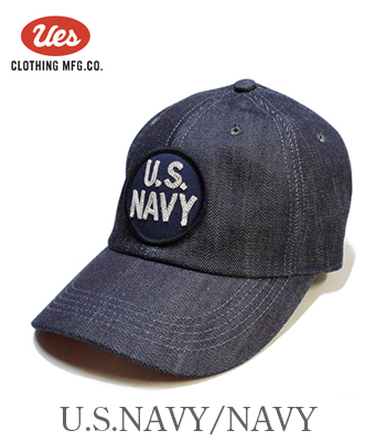 未使用 UES ウエス デニムベースボール キャップＬ 日本製 US.NAVY 未使用 UES ウエス デニムベースボール キャップL 日本製 US