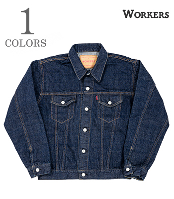 WORKERS ワーカーズ 米綿|デニムジャケット|Gジャン|3rd Type『13.75