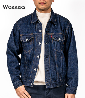 WORKERS ワーカーズ 米綿|デニムジャケット|Gジャン|3rd Type『13.75