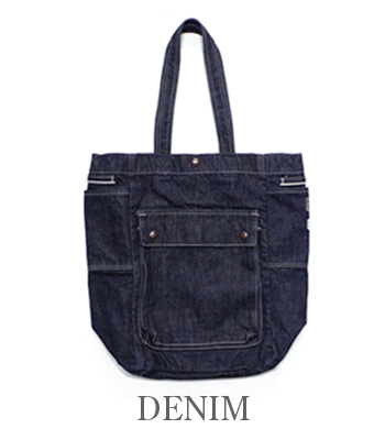 UES ウエス デニム|ヒッコリー|TOTE|バッグ『裏地付きトートBAG