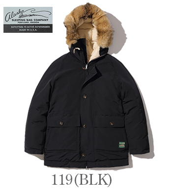 ALASKA SLEEPING BAG アラスカスリーピングバッグ Made in USA|ロクヨンクロス|ダウンコート『GOOSE DOWN  ARCTIC WORK & HUNTING COAT』【アメカジ・アウトドア】AS15004