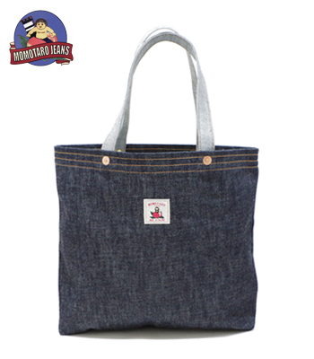 MOMOTARO JEANS 桃太郎ジーンズ 14.7oz.インディゴ特濃色デニムトート  