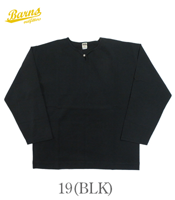 BARNS バーンズ 長袖|小寸編み|ユニオンスペシャル|ヘンリーネック