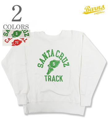 BARNS バーンズ リバース切り替え|クルーネック|スウェット『Vintage