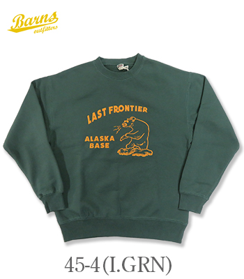 BARNS バーンズ 裏毛|アスレチック|クルーネック『Athletic Crew