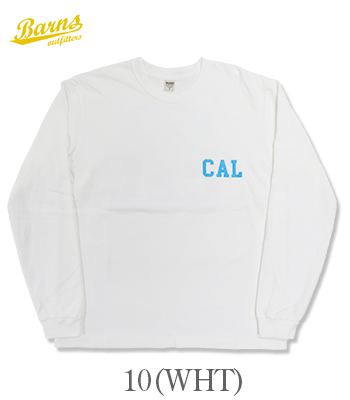 BARNS バーンズ 長袖|プリントTEE『16/- BD 天竺 JP MADE T-Shirt CAL