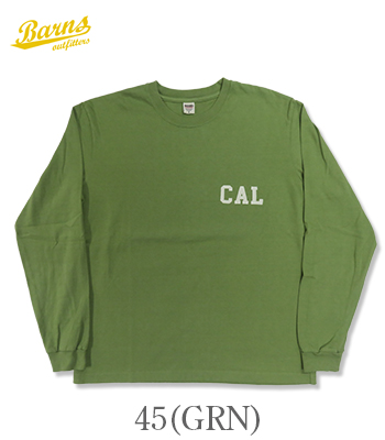 BARNS バーンズ 長袖|プリントTEE『16/- BD 天竺 JP MADE T-Shirt CAL