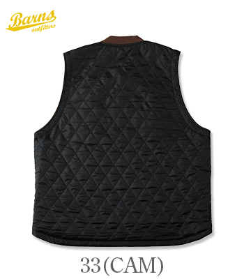 BARNS バーンズ ライトダック|キルティング|リバーシブルベスト『Light