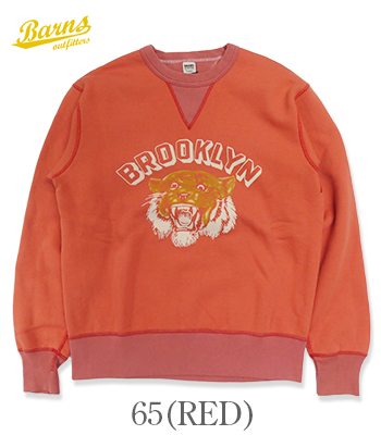 BARNS バーンズ 小寸編み|セットインスリーブ|クルースウェット『30/7