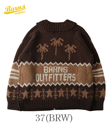 BARNS バーンズ ダブルジップ|アクリルウールカウチン|カーディガン