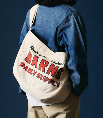 BARNS バーンズ コットンキャンバス|ショルダー|ニュースペーパー