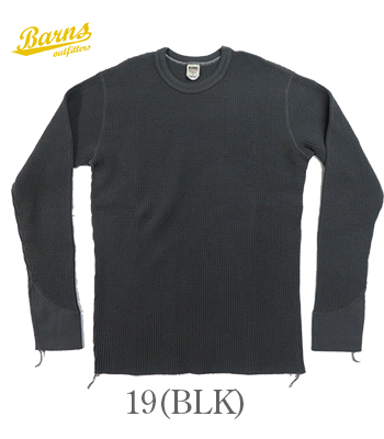 BARNS バーンズ 長袖|フラットシーマ|ワッフル|サーマルロンTEE
