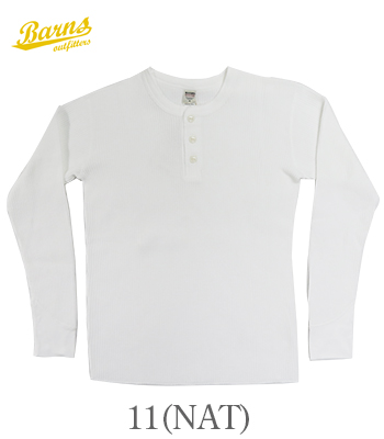 BARNS バーンズ 長袖|フラットシーマ|ワッフル|サーマルロンTEE