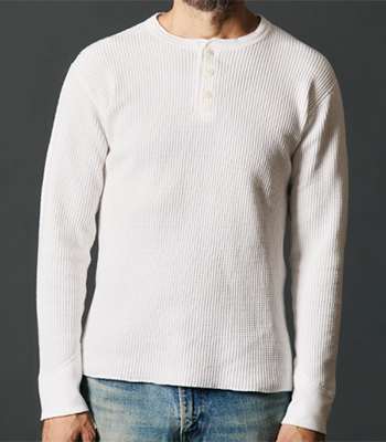 BARNS バーンズ 長袖|フラットシーマ|ワッフル|サーマルロンTEE