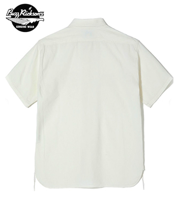 BUZZ RICKSON'S バズリクソンズ 半袖|シャンブレーシャツ『WHITE