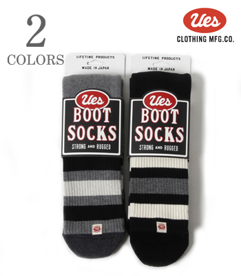 UES ウエス ドラロン綿|パイル編|メッシュ編|BOOTS SOCKS『ブーツ