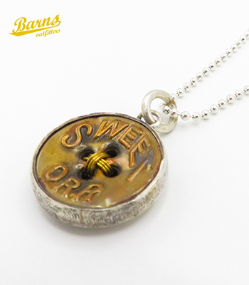 Button Works ボタンワークス ネックレス|ペンダントトップ|スウィートオール『Vintage Sweet Orr Recycle925  Necklace』【アメカジ・ワーク】BW-OR01/17(Sil)