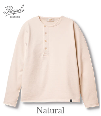 PREQUEL プリクエル 長袖|ヘンリーネック|スウェット『Henley