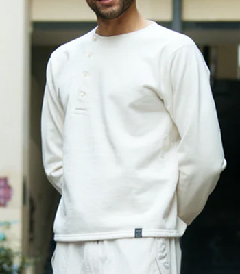 PREQUEL プリクエル 長袖|ヘンリーネック|スウェット『Henley