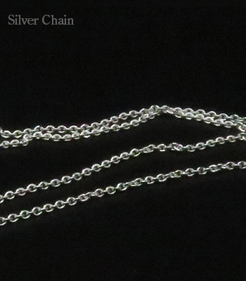 Silver Chain シルバーチェーン|ネックレスチェーン|50cm|小豆|あずき
