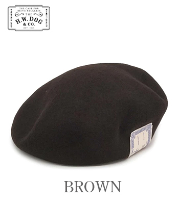 weac. BASIC BERET ベレー帽　ブラックとグレーの2つ THE H.W DOG&CO.>BASIC BERET【6colors】 | UNWASTE