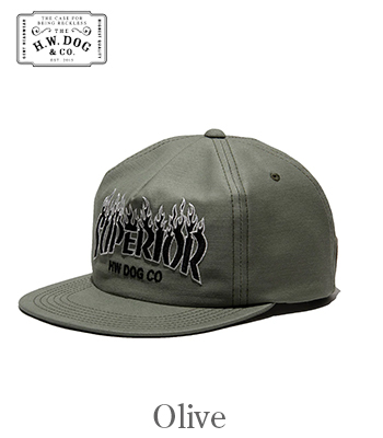 THE H.W.DOG&CO. コットンバックサテン|ベースボールキャップ『FIRE 