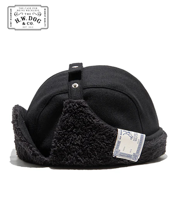 THE H.W.DOG&CO. ウールメルトン|フライトキャップ『LIGHT MELTON 