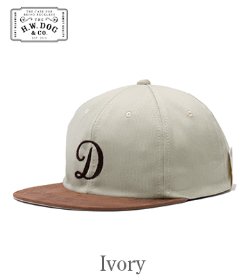 THE.H.W DOG&CO キャップ　レザー THE H.W DOG&CO ドッグアンドコー 2tone leather cotton cap