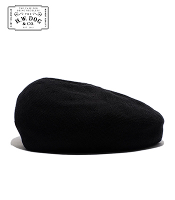 hw.dog コットンベレー　美品 美品 THE H.W.DOG&CO コットンベレー帽 D-00539 黒 - メルカリ