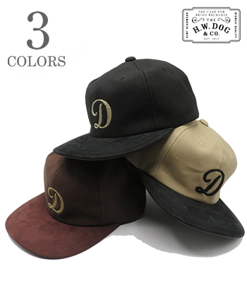 THE H.W.DOG&CO. コットン|ヌバック|ミッドプロファイルキャップ『MID