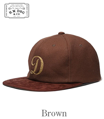 THE H.W.DOG&CO. コットン|ヌバック|ミッドプロファイルキャップ『MID