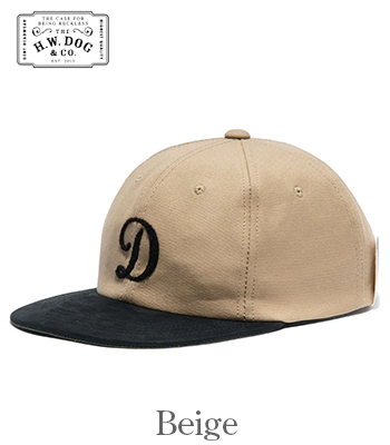 THE H.W.DOG&CO. コットン|ヌバック|ミッドプロファイルキャップ『MID