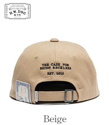 THE H.W.DOG&CO. コットン|ヌバック|ミッドプロファイルキャップ『MID