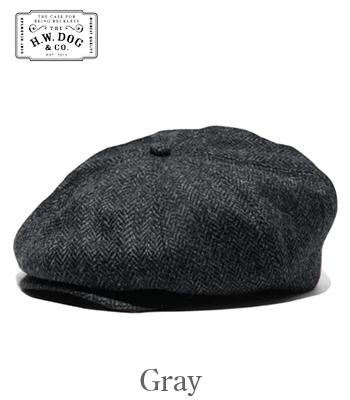THE H.W.DOG&CO. MOON Tweed|8パネル|キャスケット|ハンチング『PEAKY