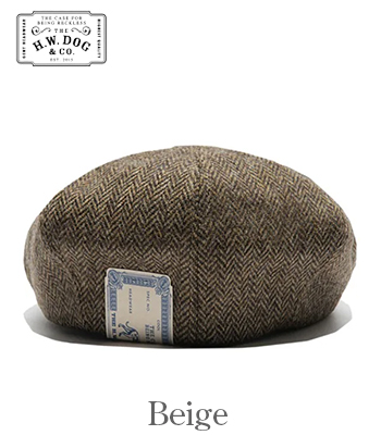 THE H.W.DOG&CO. MOON Tweed|8パネル|キャスケット|ハンチング『PEAKY