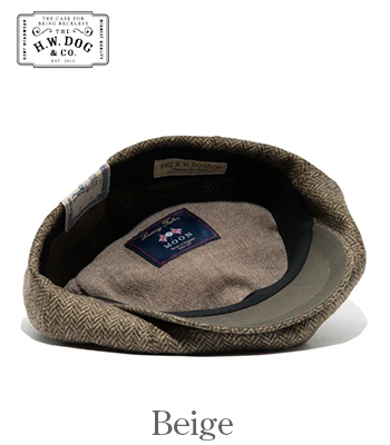 THE H.W.DOG&CO. MOON Tweed|8パネル|キャスケット|ハンチング『PEAKY