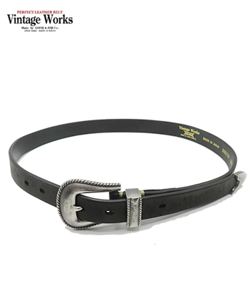 Vintage Works ヴィンテージワークス 芯通し|厚銀メッキ真鍮バックル|7